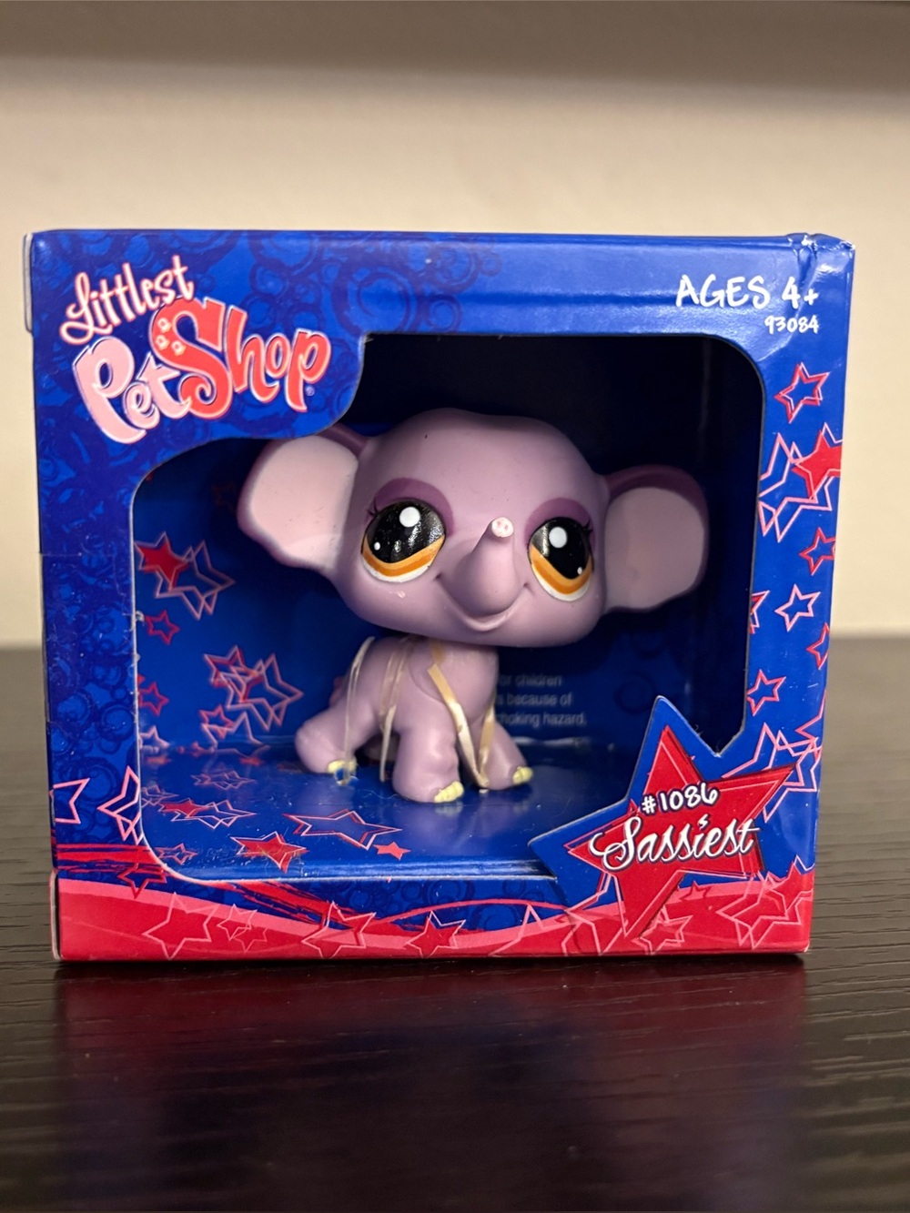 Littlest Pet Shop LPS 1086 Sassiest Elephant Mail Order ~ AUTHENTIC HTF 2009